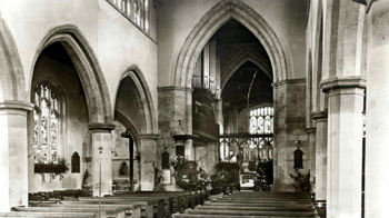 Interior of All Saints about 1900
